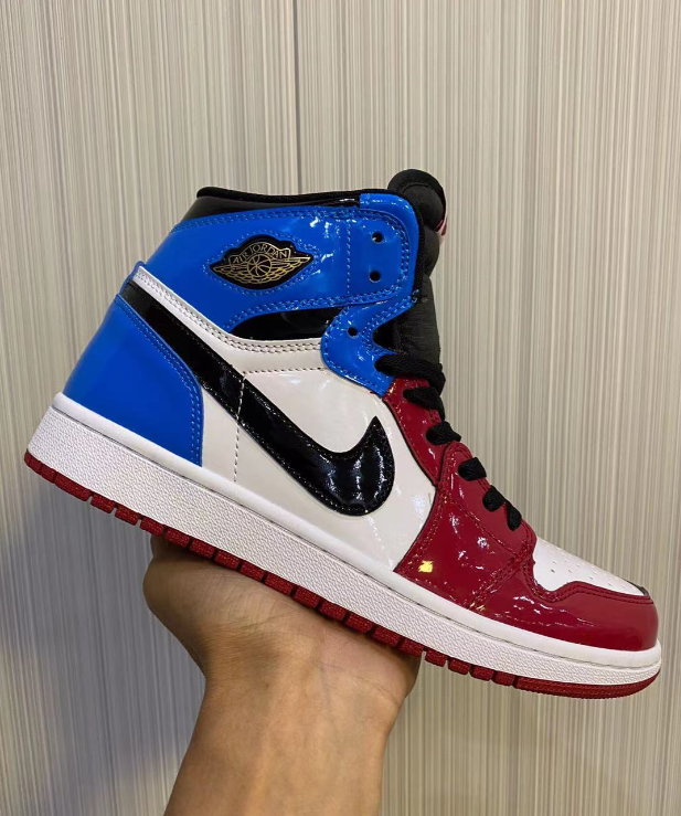 Air Jordan 1 High-Top Red And Blue Warning Lights