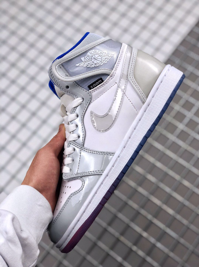 Air Jordan 1 High Zoom White Racer Blue