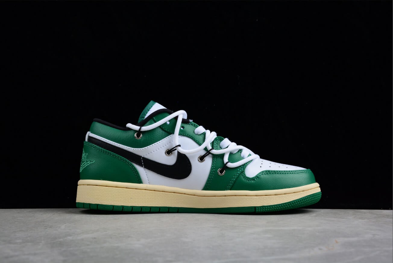 Air Jordan 1 Low Edition White and Green