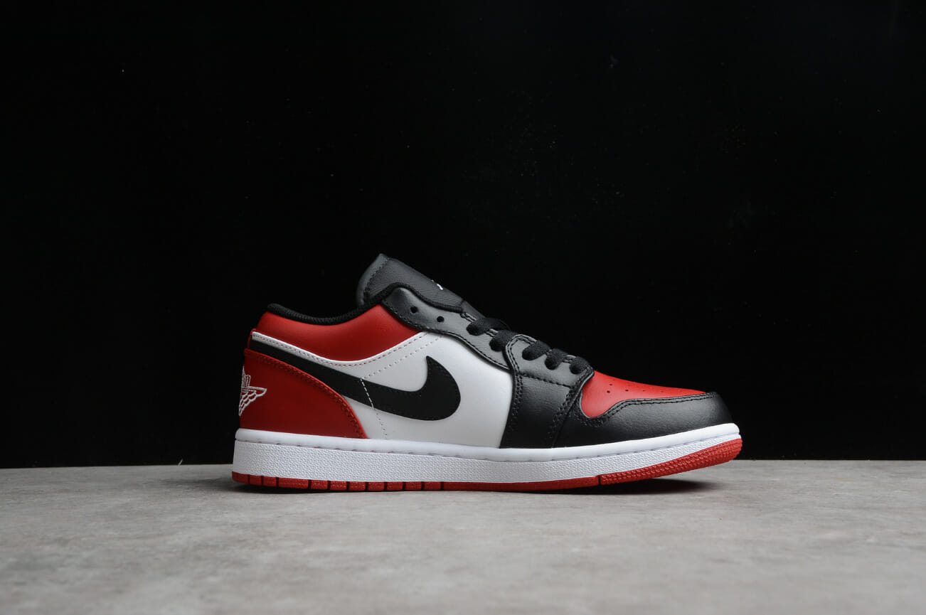 Air Jordan 1 Low Red And Black Toe