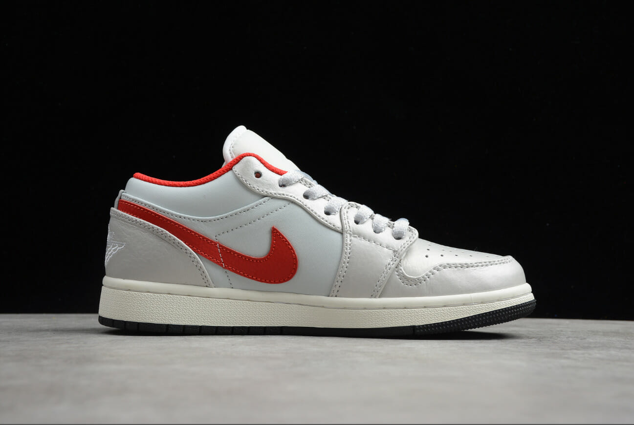Air Jordan 1 Low Silver Red