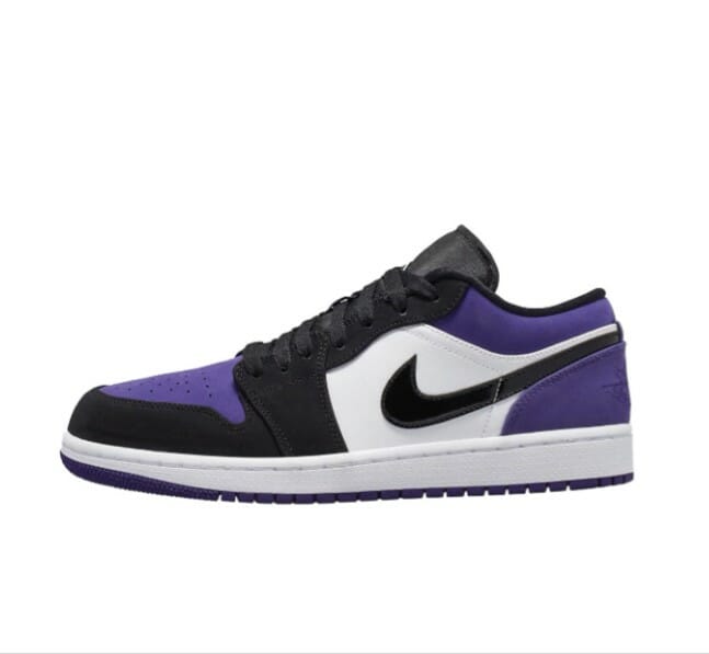 Air Jordan 1 Low State Black And Purple
