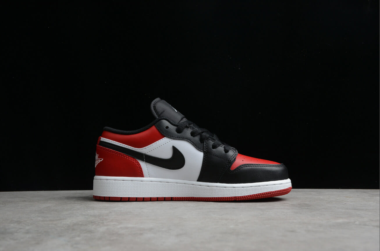 Air Jordan 1 Low Toe Red And Black