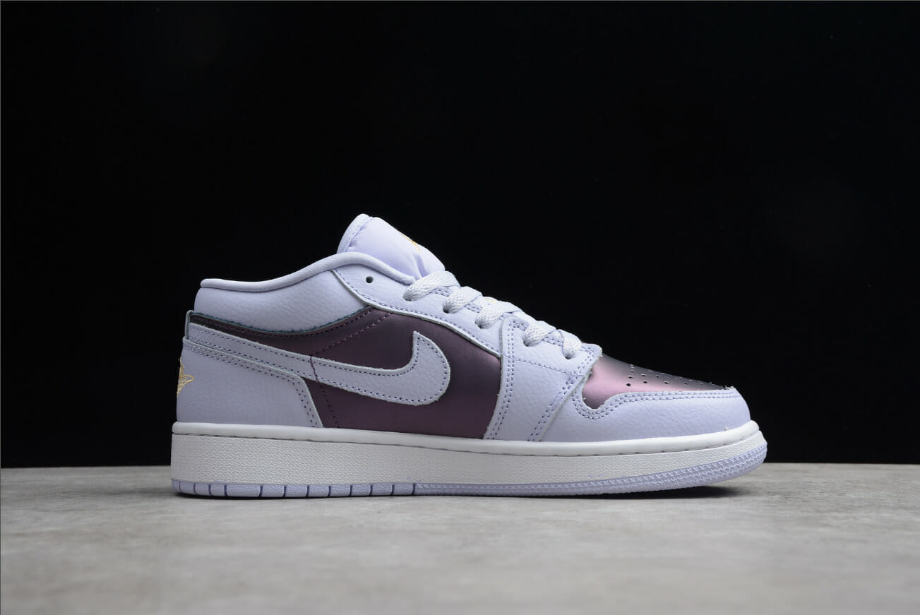 Air Jordan 1 Low Top White Purple