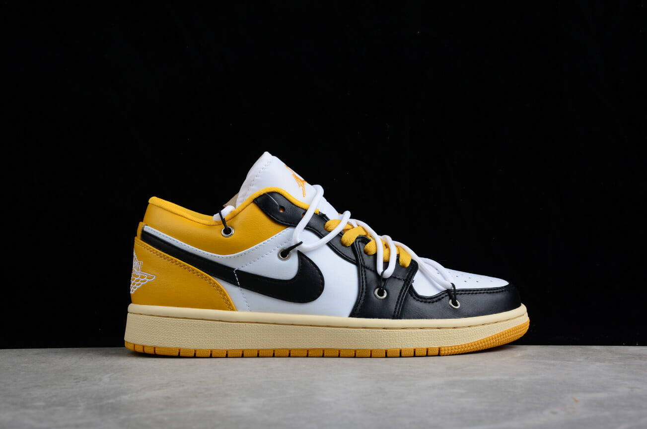 Air Jordan 1 Low Yellow White Black