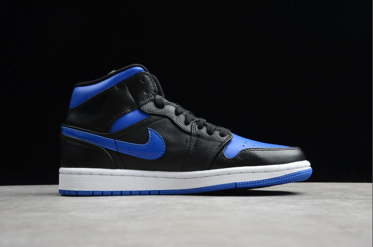 Air Jordan 1 Mid 'Black Hyper Royal'