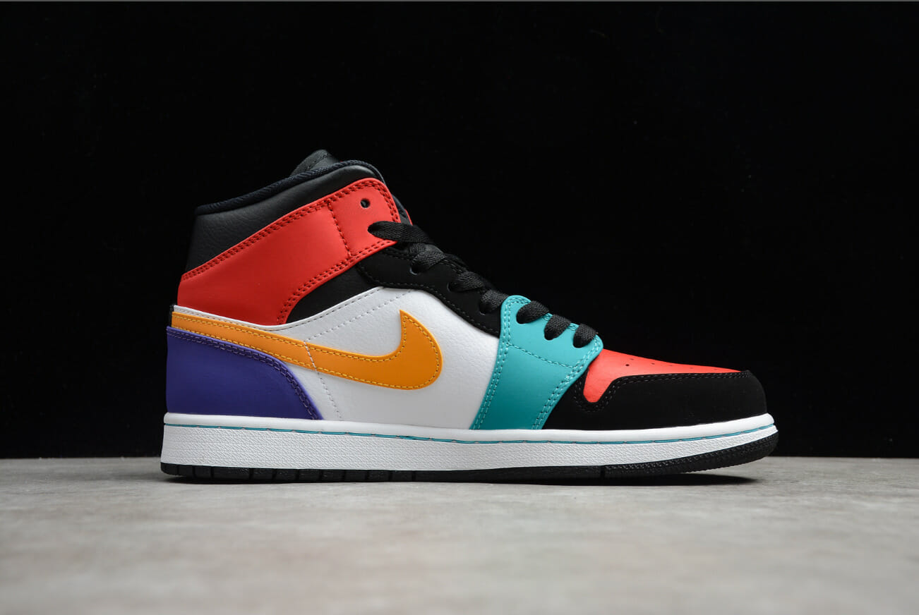 Air Jordan 1 Mid Bred Multi-Color