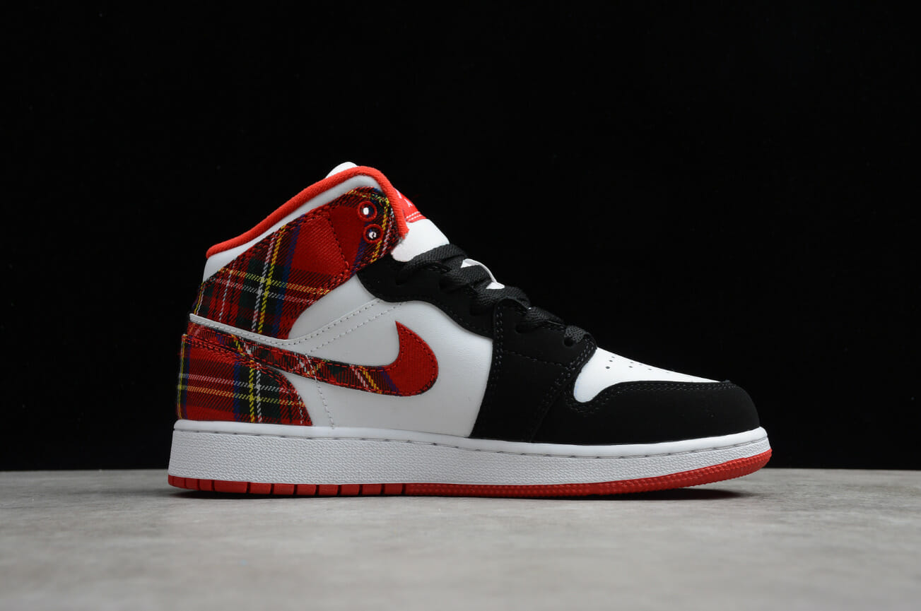 Air Jordan 1 Mid Christmas Plaid