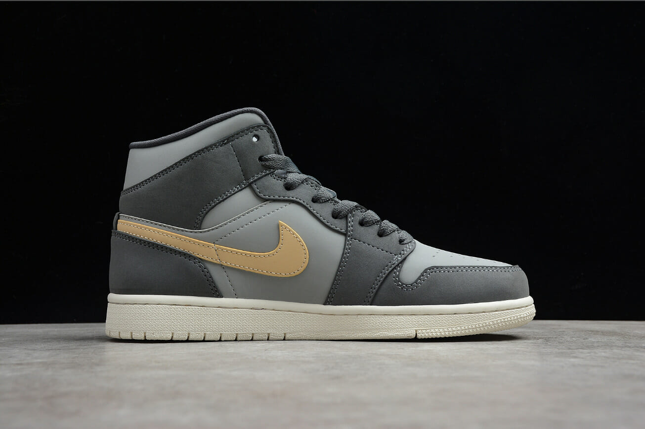 Air Jordan 1 Mid Gray Black