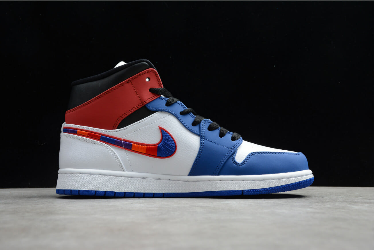 Air Jordan 1 Mid Multicolor Swoosh