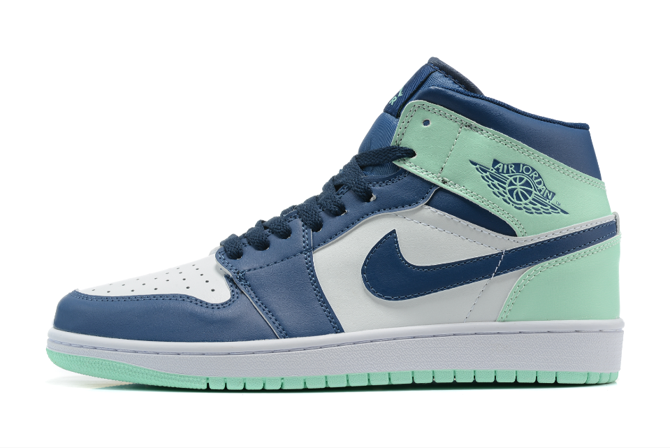 Air Jordan 1 Mid Mystic Navy Mint Foam White
