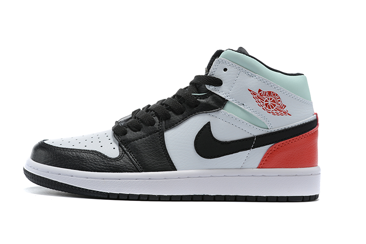 Air Jordan 1 Mid Red Black Toe