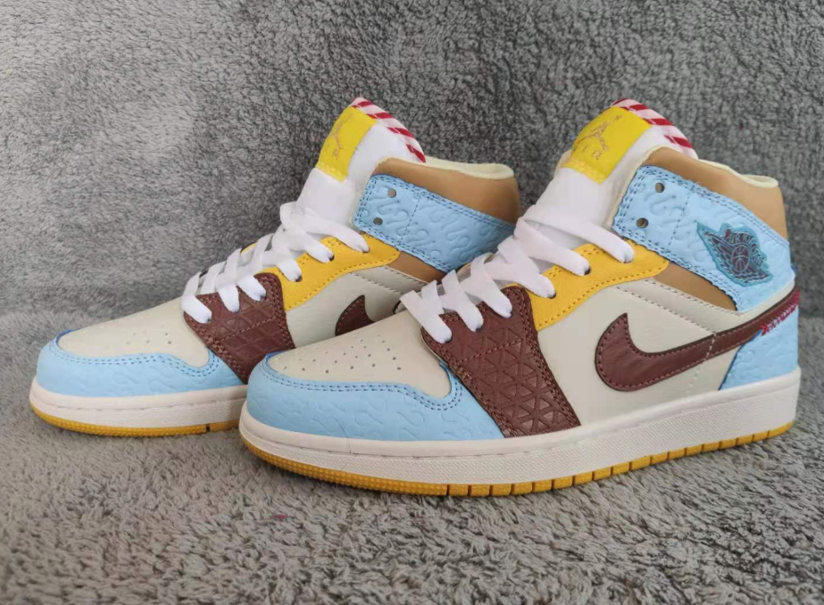Air Jordan 1 Mid SE Fearless Maison Chateau Rouge