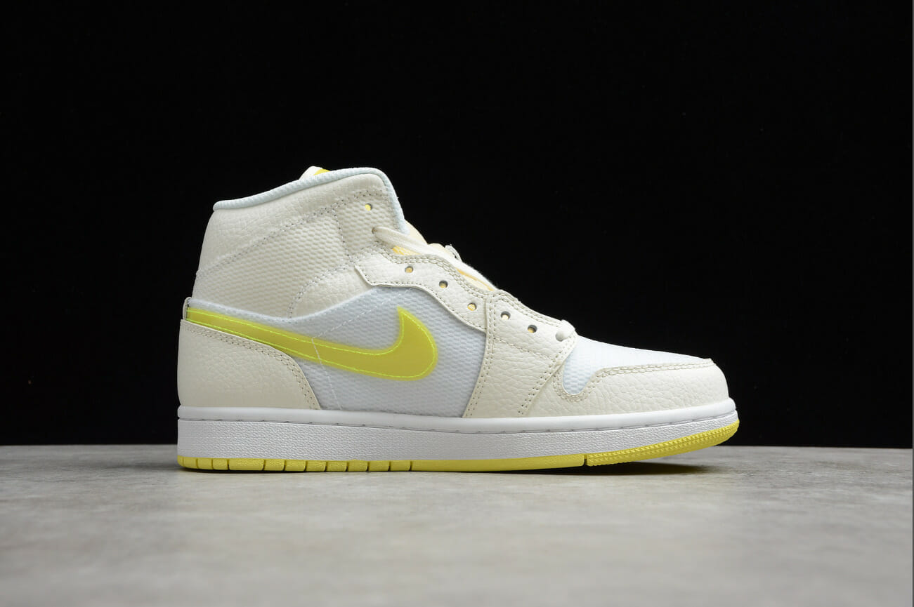 Air Jordan 1 Mid SE Lakers Beige Yellow