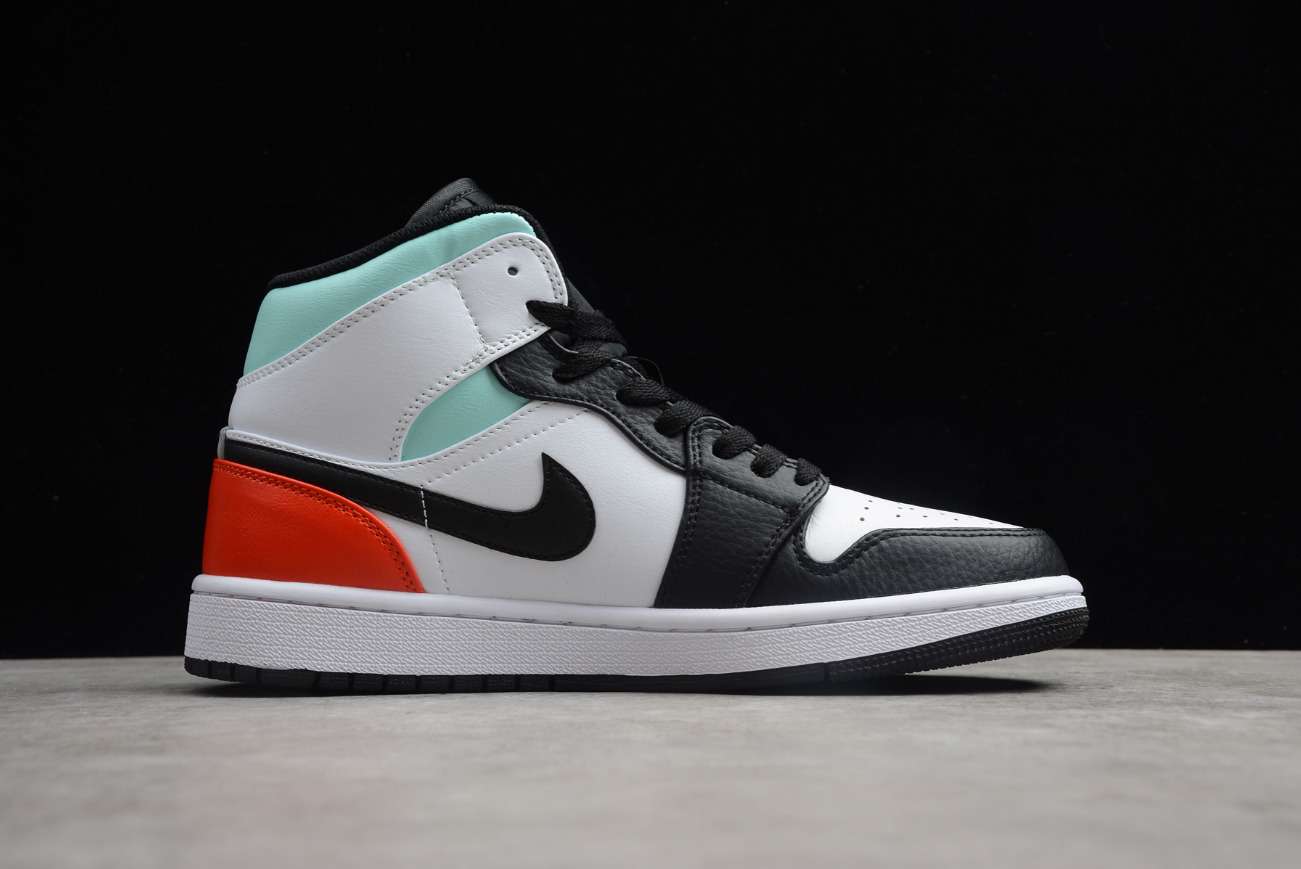Air Jordan 1 Mid SE White Black Red Spruce