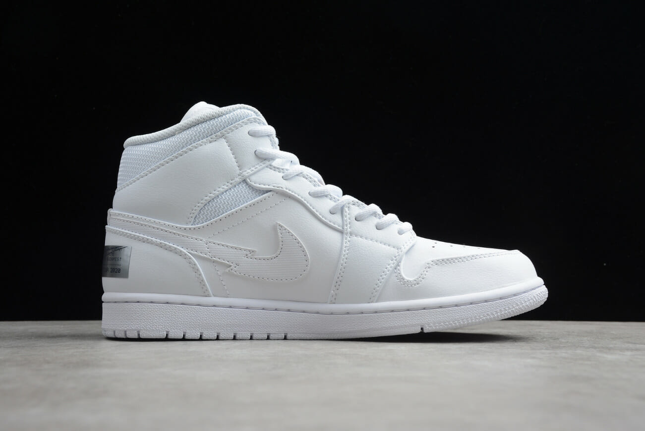 Air Jordan 1 Mid White Lightning