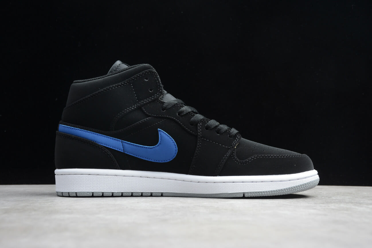 Air Jordan 1 Retro Mid 'Multi Color Swoosh Black'
