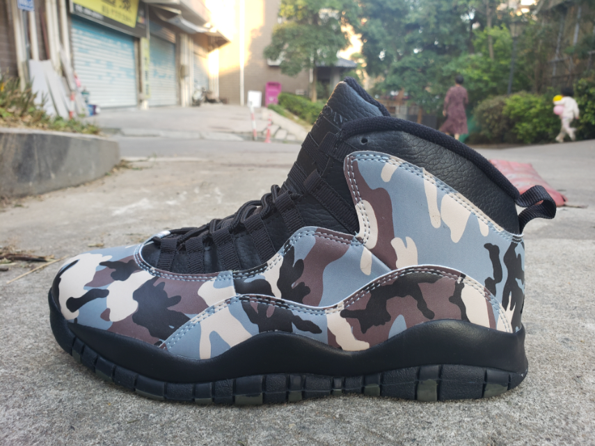 Air Jordan 10 Camo Desert Black Dusted Clay