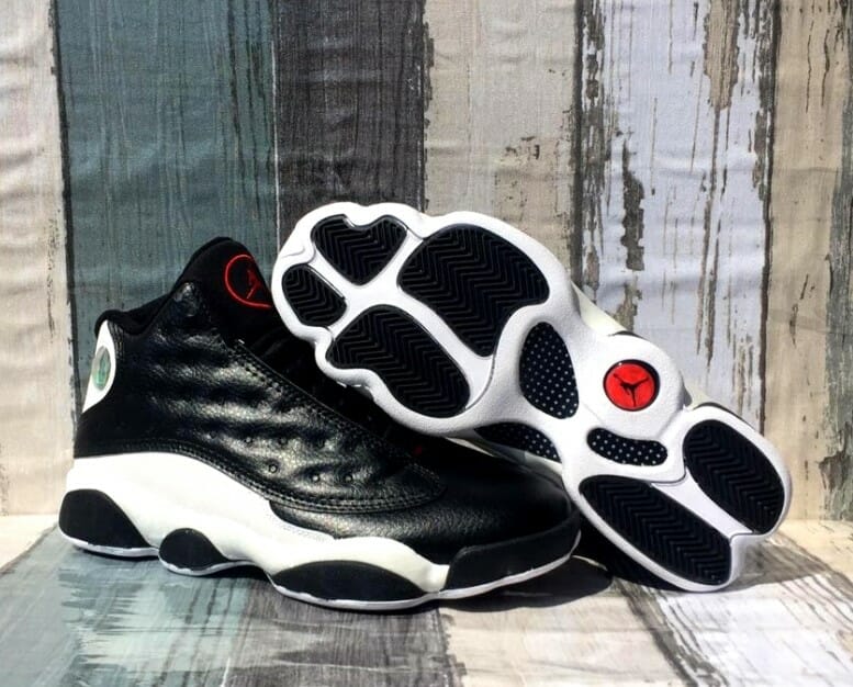 Air Jordan 13 Black And White Reflective