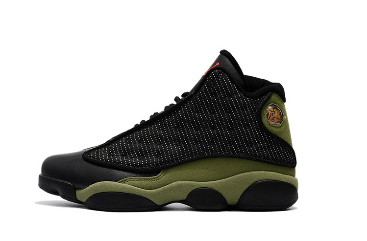 Air Jordan 13 Black Army Green