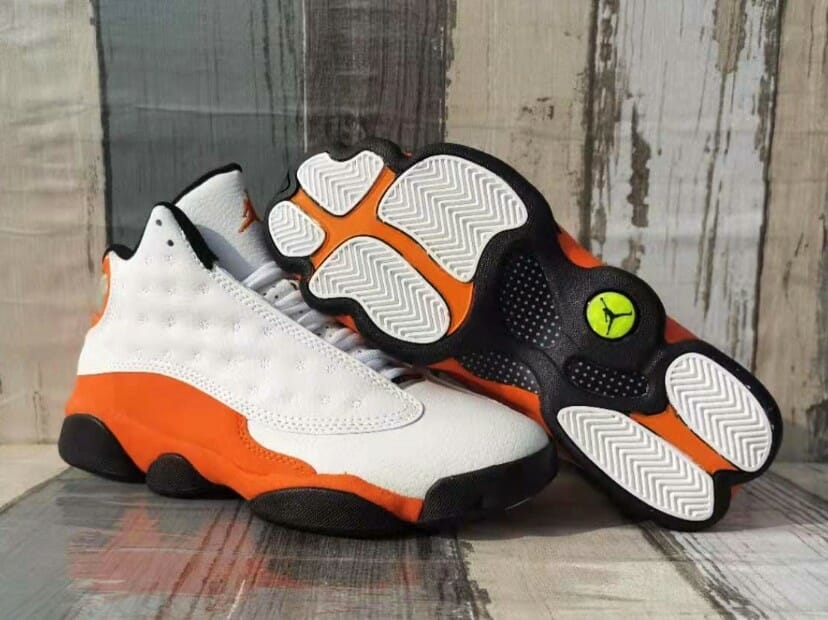 Air Jordan 13 White And Orange