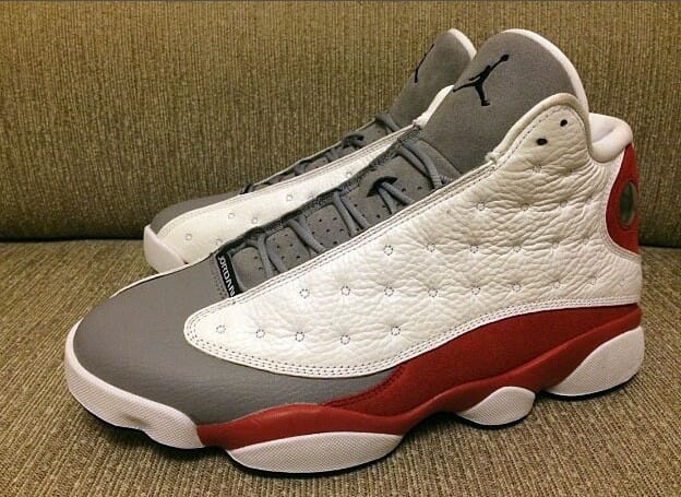 Air Jordan 13 White Grey Red