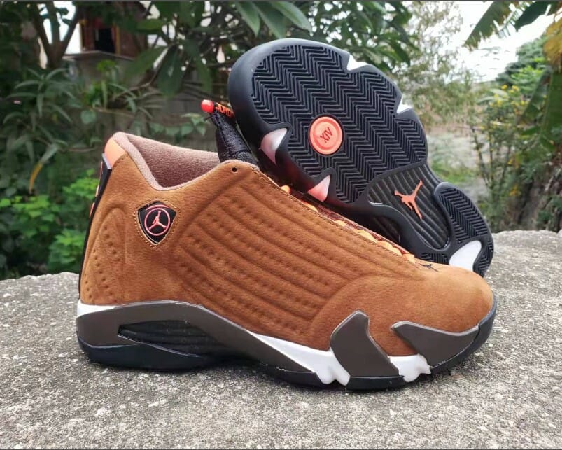 Air Jordan 14 Brown Orange