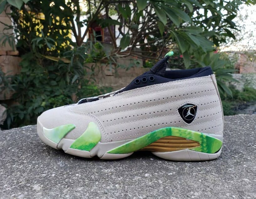 Air Jordan 14 Gray Green