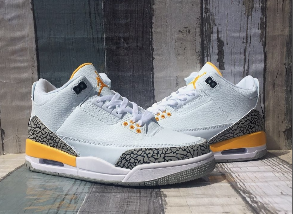 Air Jordan 3 White And Yellow