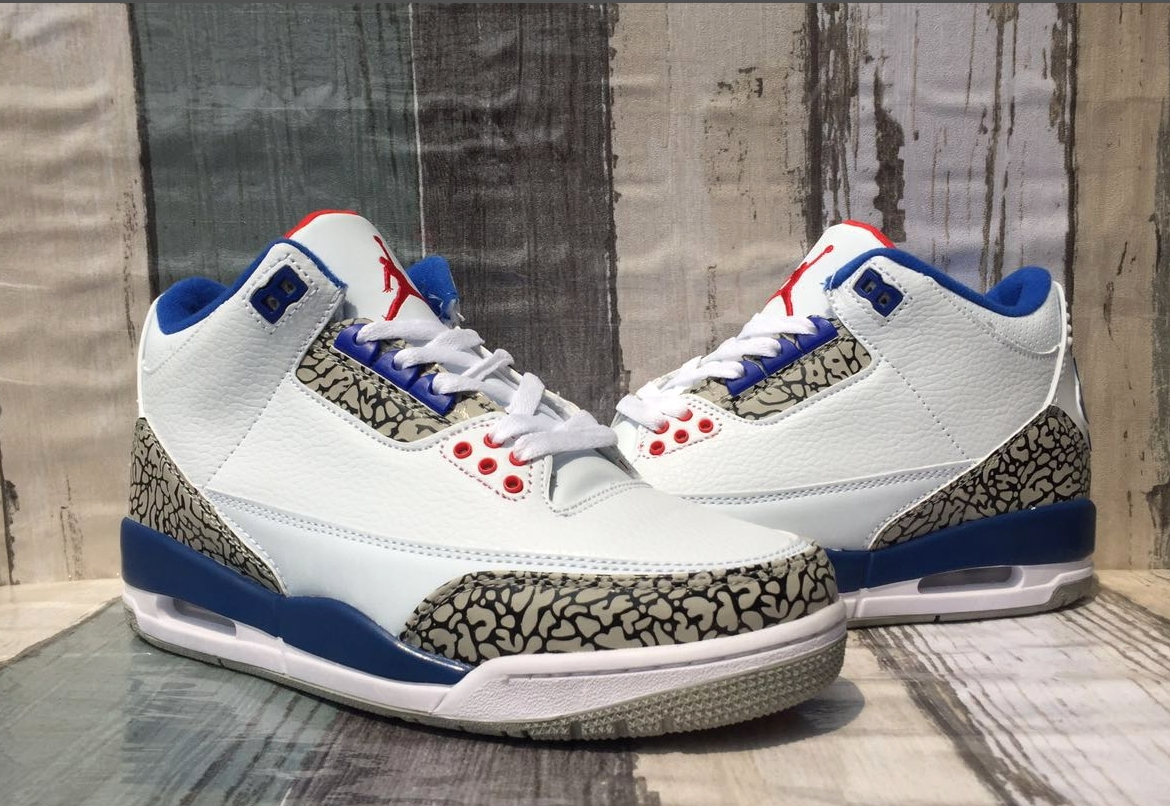 Air Jordan 3 White Orchid Red