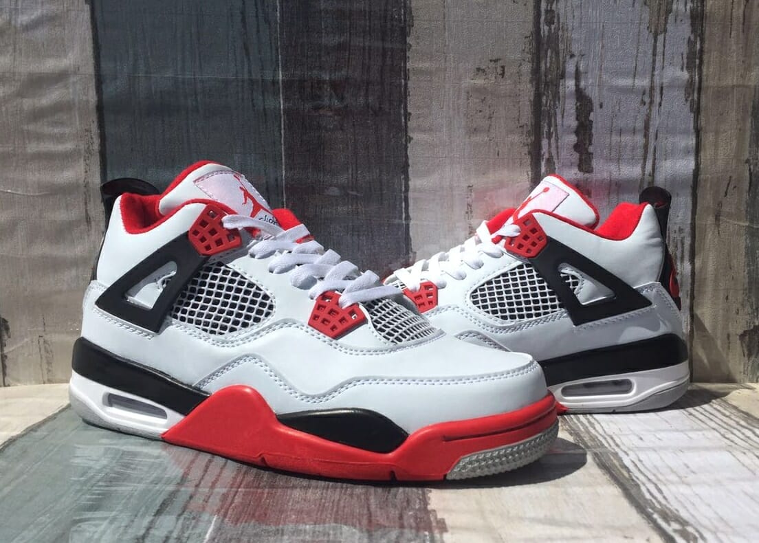 Air jordan 4 White Black Red