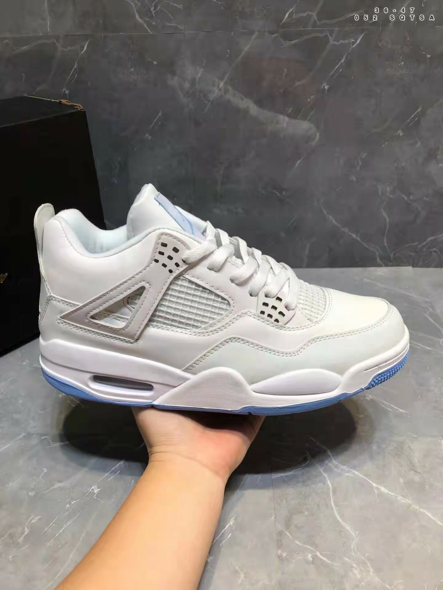 Air Jordan 4 White Blue