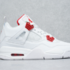 Air Jordan 4 White Red Buckle
