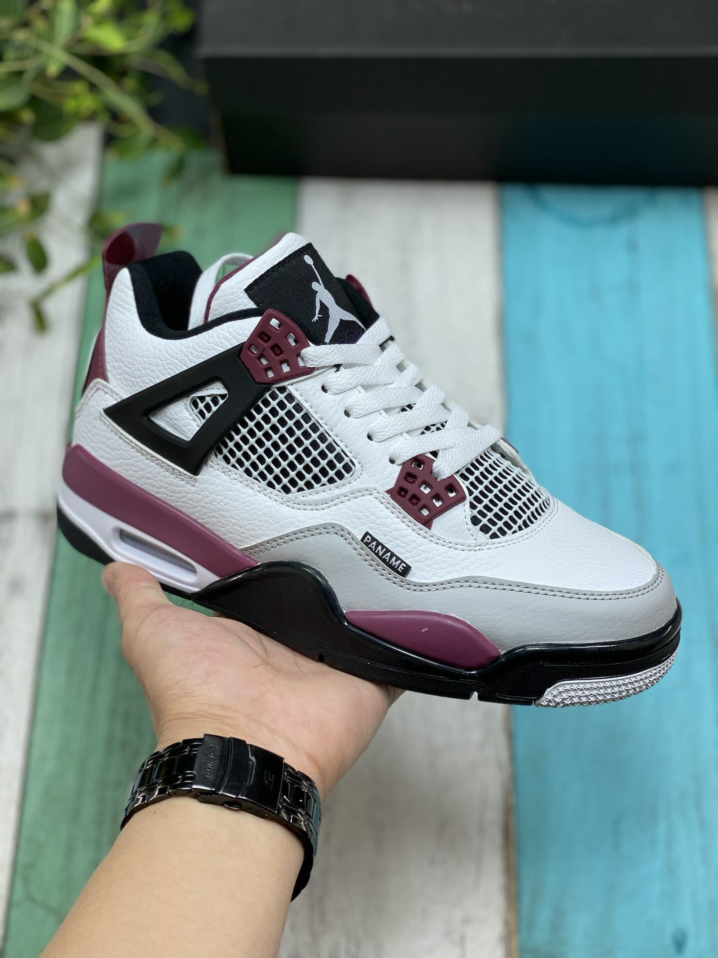 Air Jordan 4 White Wine Red