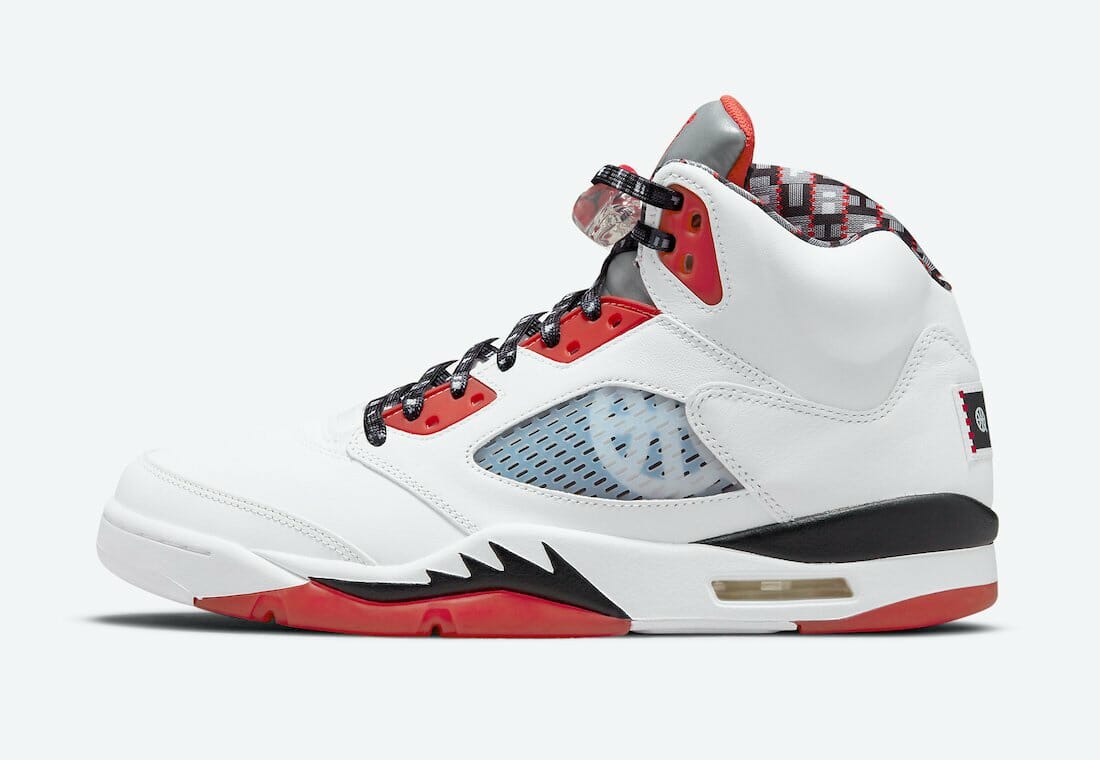 Air Jordan 5 White Black Red Air Jordan 5 White Black Red