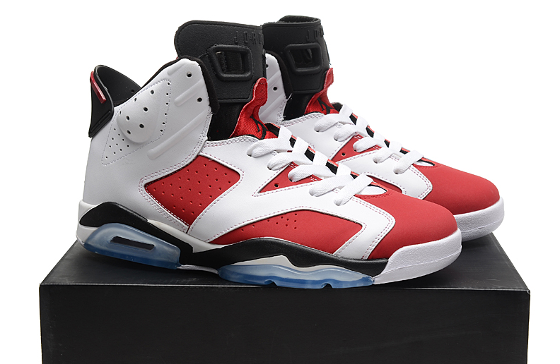 Air Jordan 6 Retro Carmine White Red Black