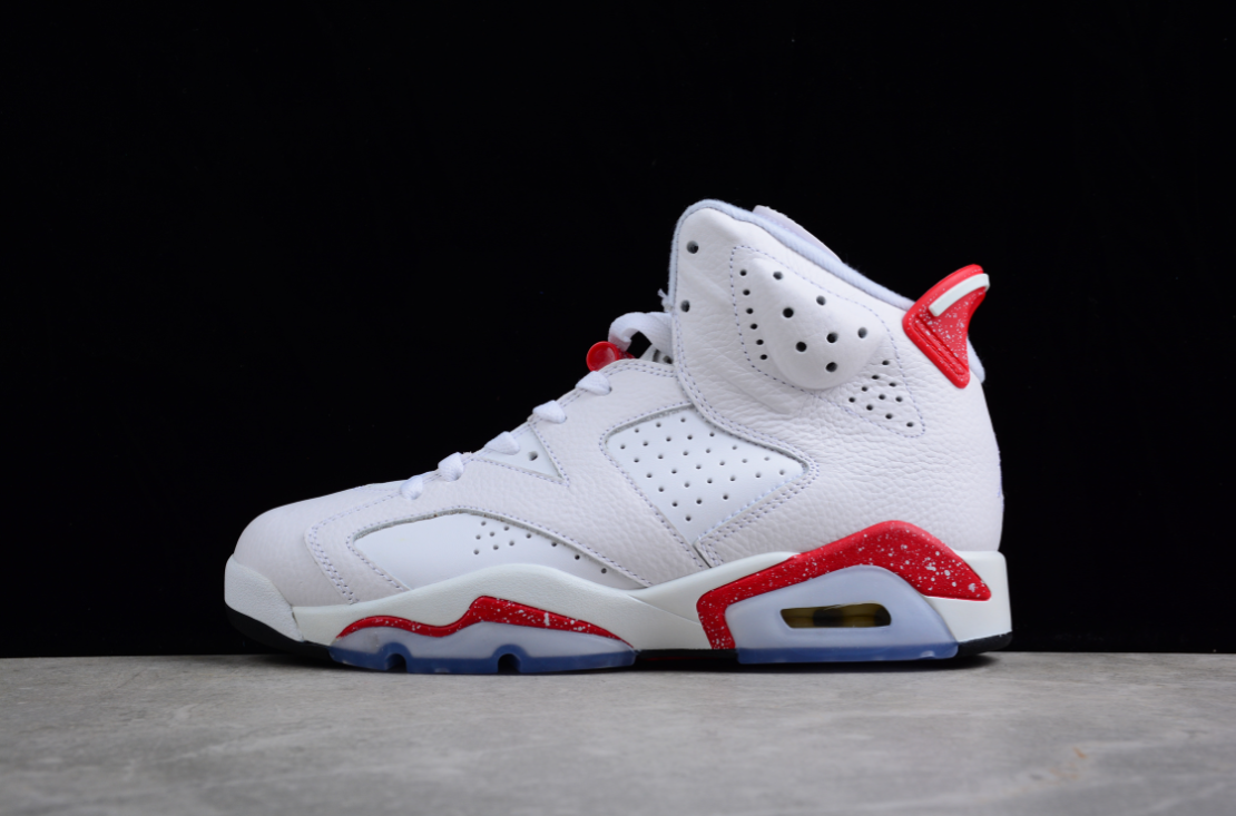 Air Jordan 6 'White and University Red'