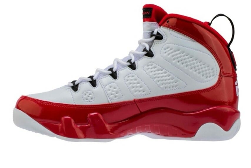 Air Jordan 9 White Red