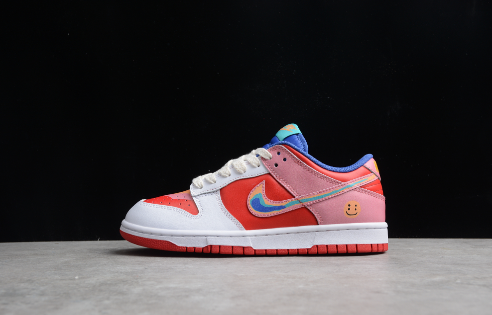 Cactusplantfleamarket X NK Dunk Low White Rainbow