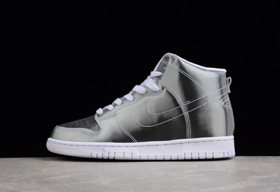 Clot X NK Dunk High Metallic Silver White