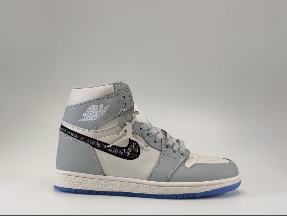 Dior X Air Jordan 1 Gray Rubber