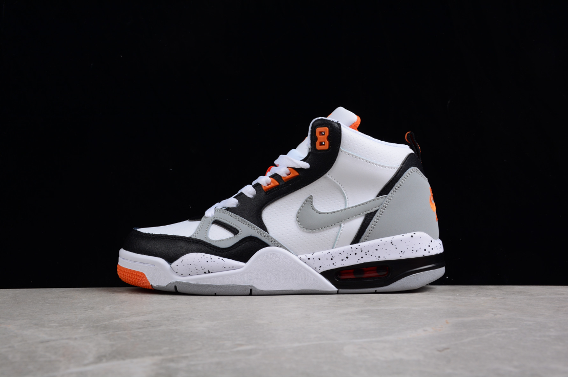 NK Air Flight 13 Mid White Wolf Grey Total Orange Black