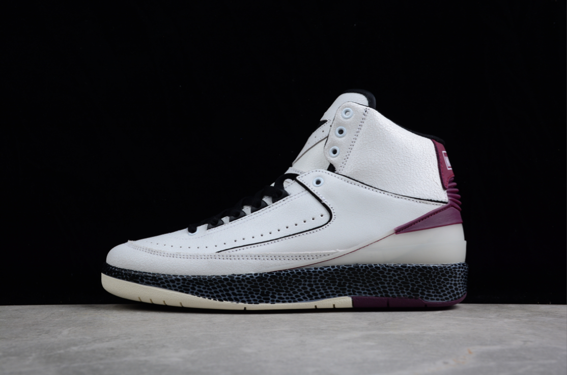 Off-White X Air Jordan 2 Retro SP White Dark Purple Black