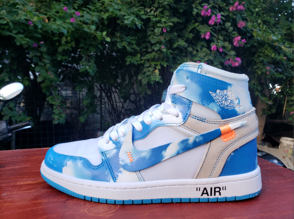 Off-White x Air Jordan 1 High Cloudy Sky