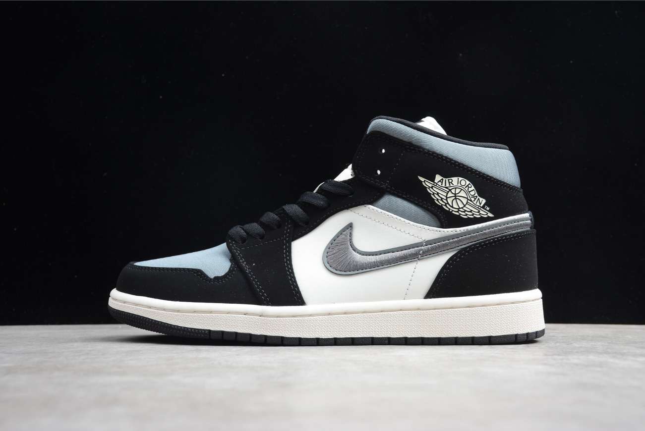Air Jordan 1 Mid Satin 'Grey Toe'