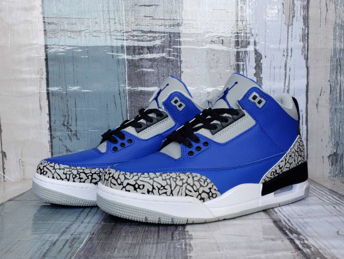 Air Jordan 3 Blue Black