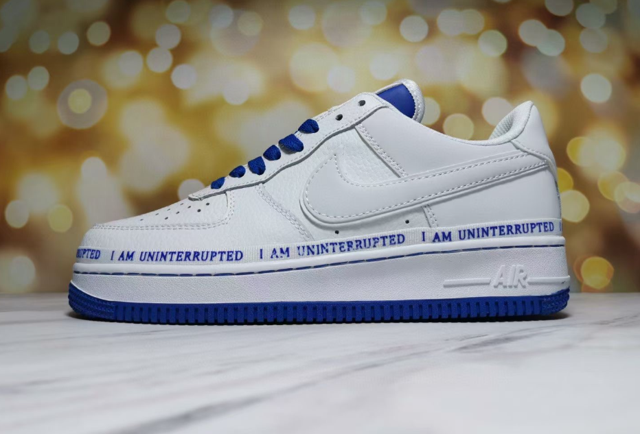 Uninterrupted X Air Force 1 Low 'More Than' White Racer Blue