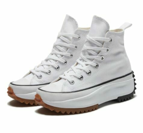High Platform Run Hike Skateboarding White Shoes