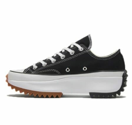 Platform Run Hike Skateboarding Black Shoes