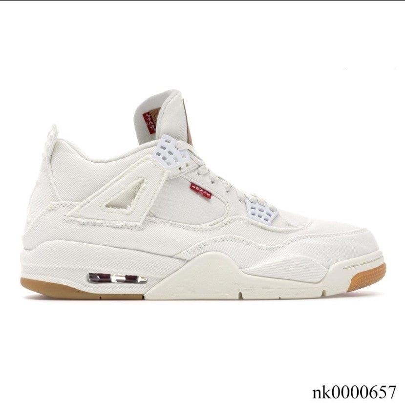 Air Jordan 4 Retro Levi’s White (Levi’s Tag) Shoes